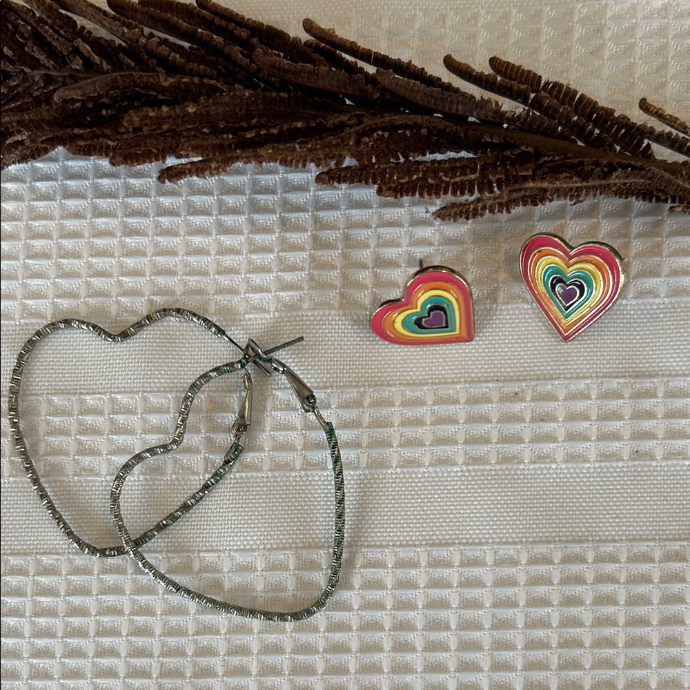 Heart Shaped Earrings Sets